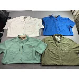 Eddie Bauer Womens Small Outdoor Shirt Bundle 4 Hiking Fishing Button Up Lot